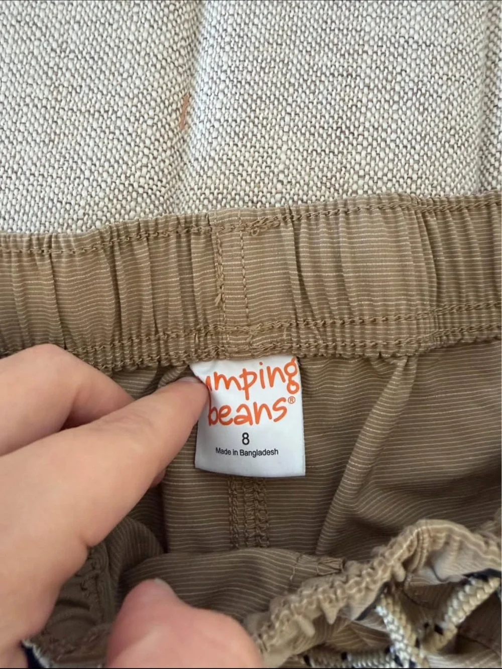jumping beans Kids 3-Pack Elastic Drawstring Shorts in Blue and Tan